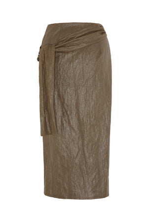 Knotted Wrap Skirt
