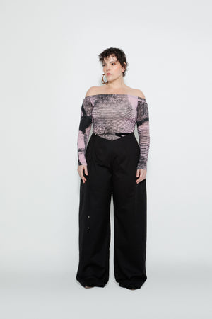 Blur Off-Shoulder Top
