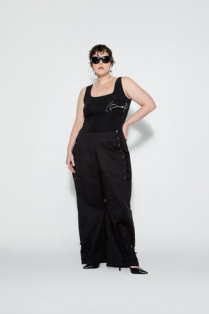 Multi Strap Boyfriend Trousers