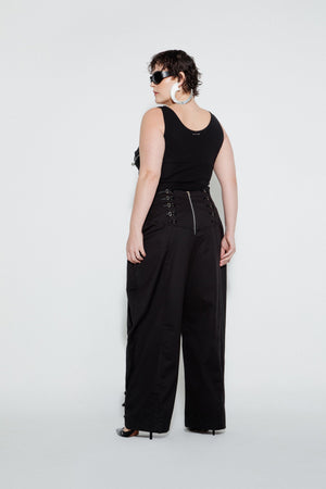 Multi Strap Boyfriend Trousers