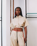 Cropped Wrap Shirt