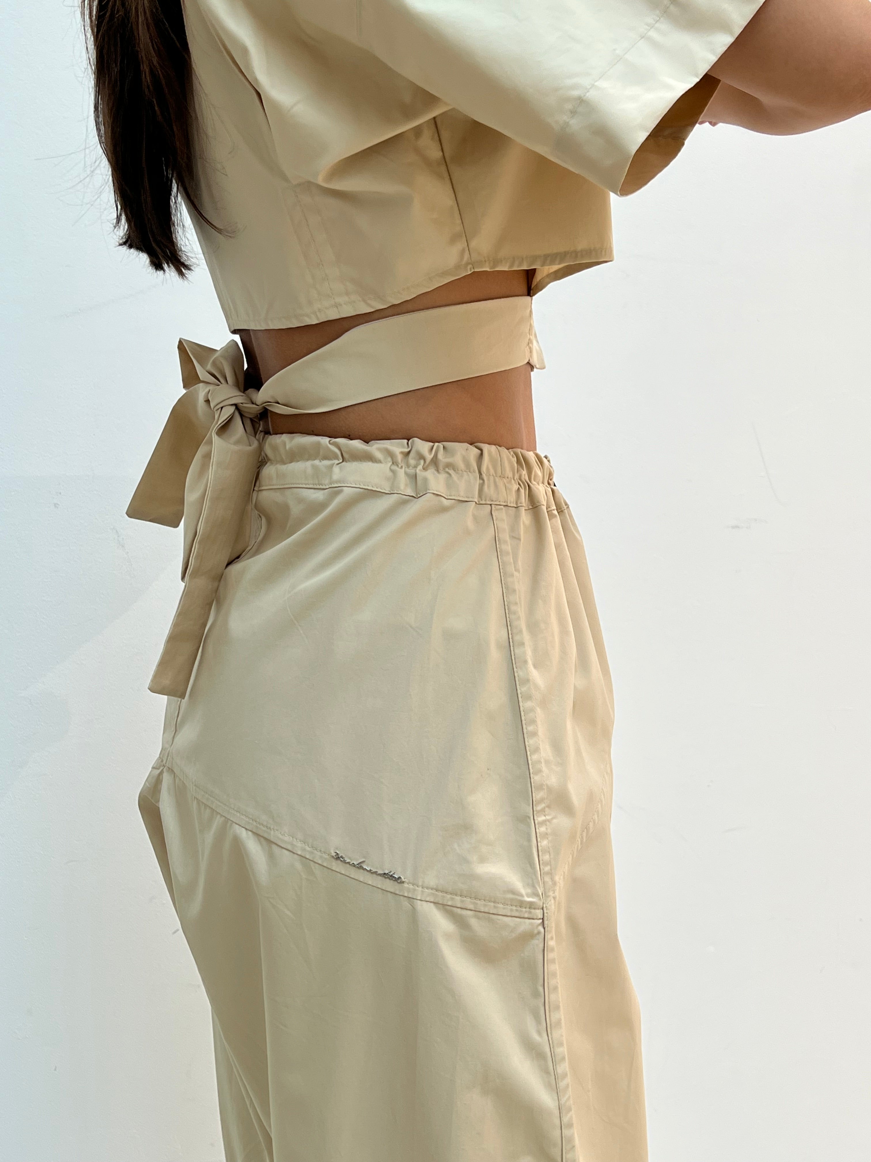 Double Elastic Cargo Trousers