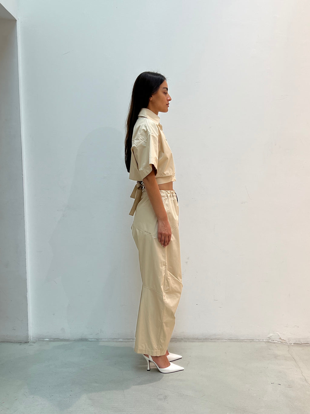 Double Elastic Cargo Trousers
