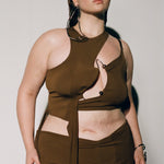 Framed Wrap Top Chestnut