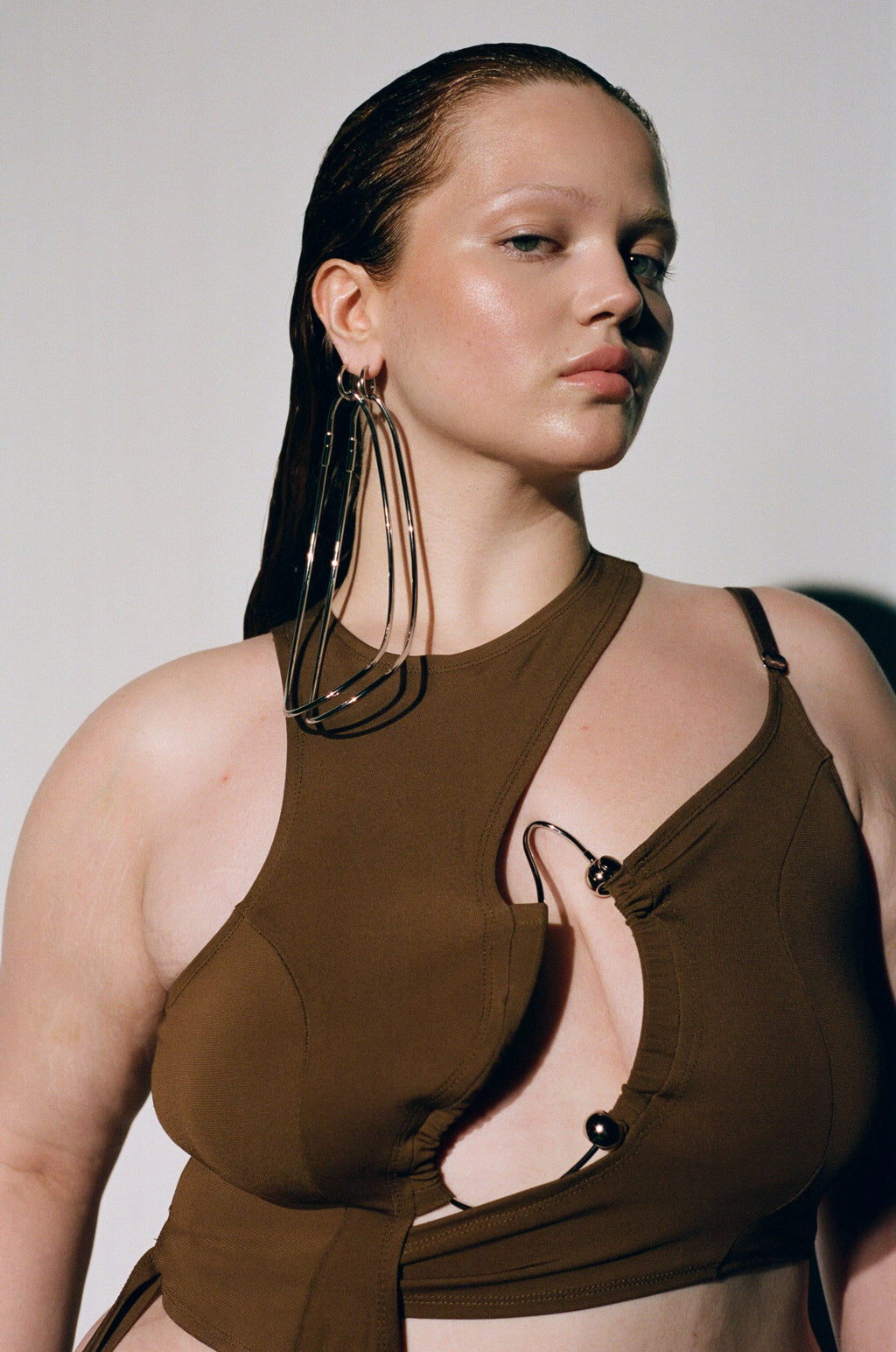 Framed Wrap Top Chestnut