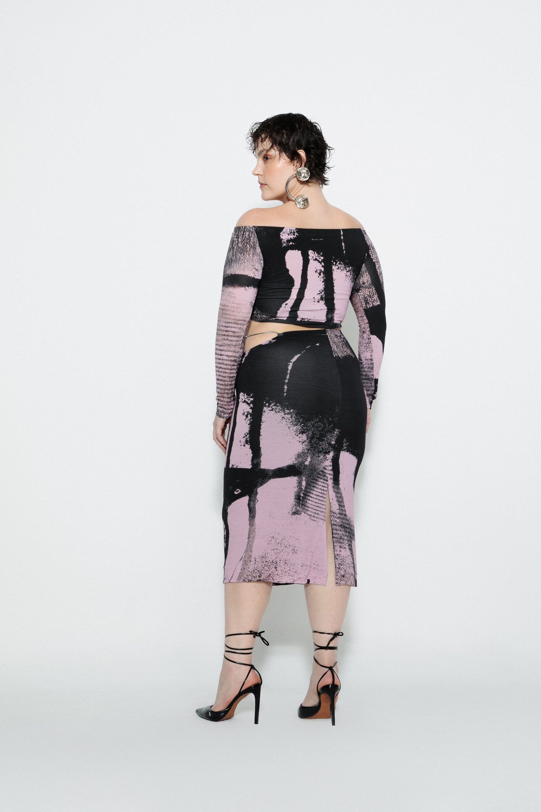 Blur Midi Skirt