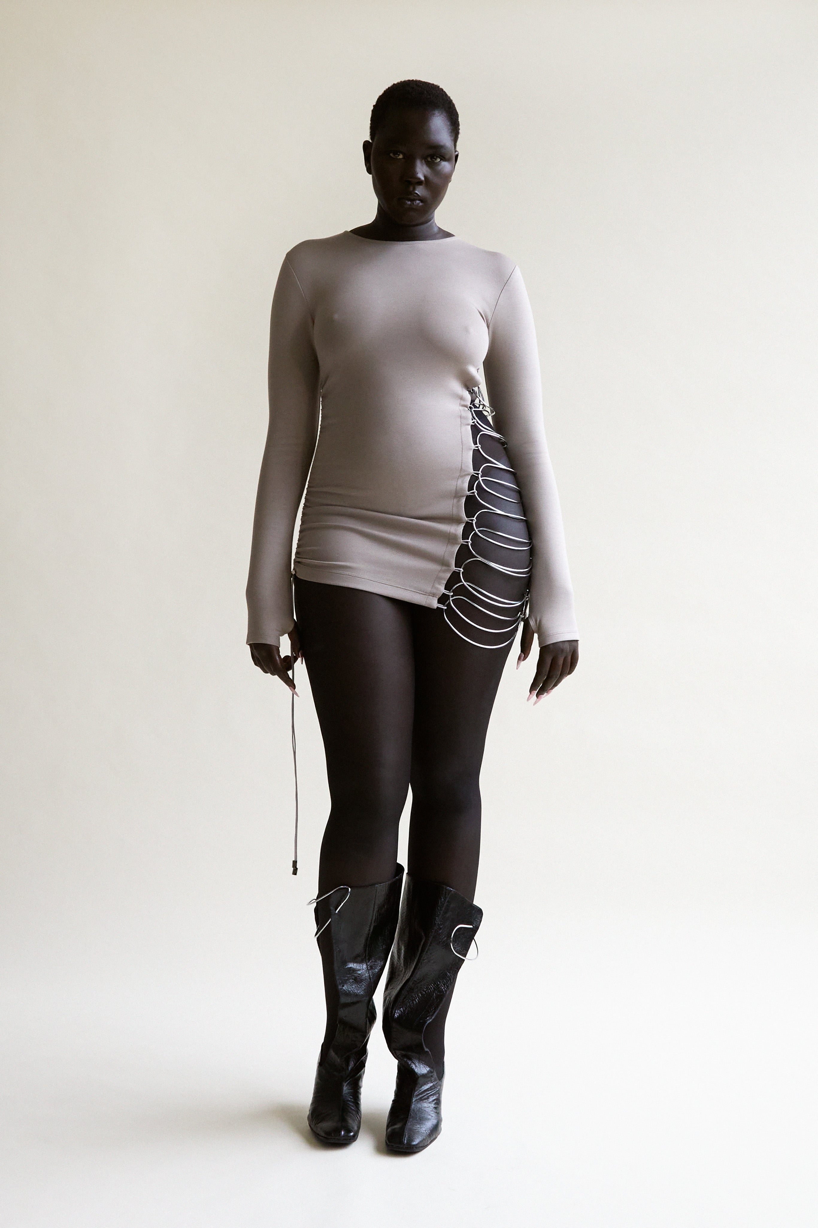 Metal Ladder Long Sleeve Top