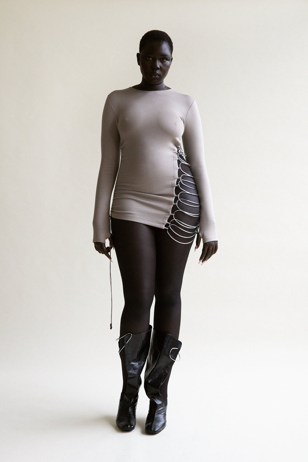 Metal Ladder Long Sleeve Top