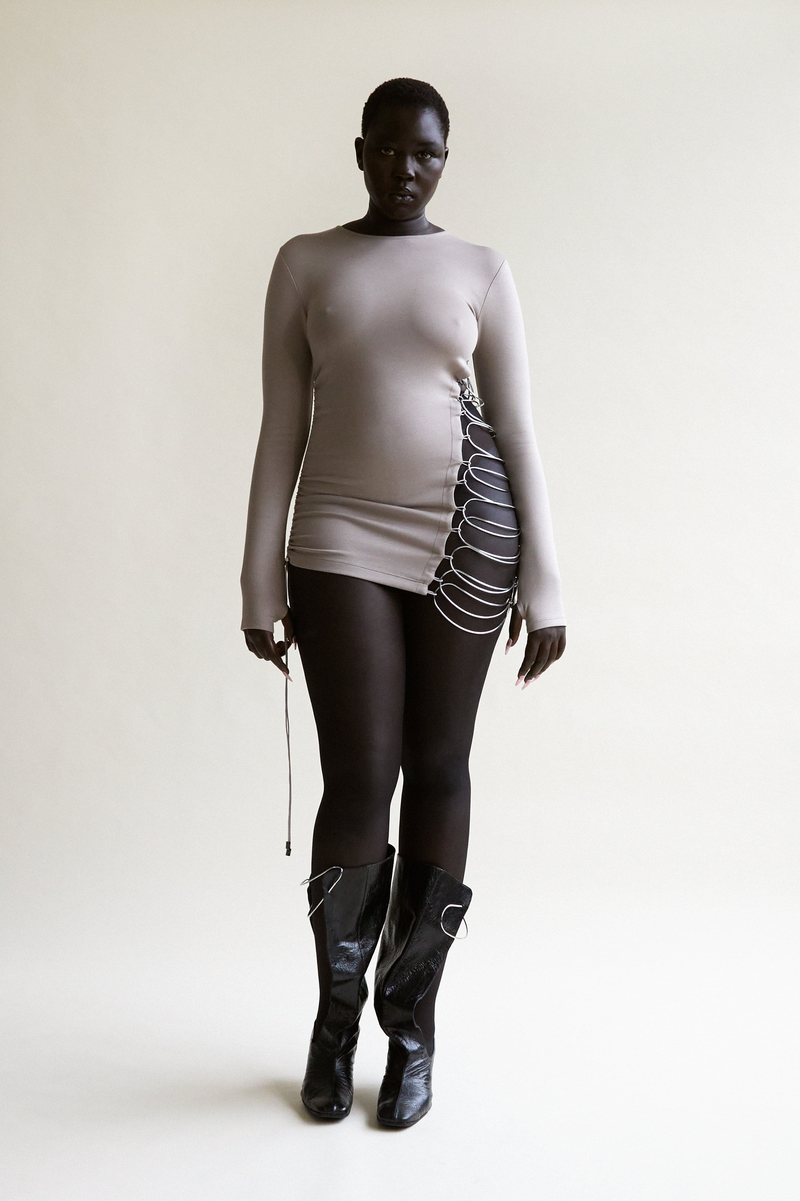 Metal Ladder Long Sleeve Top