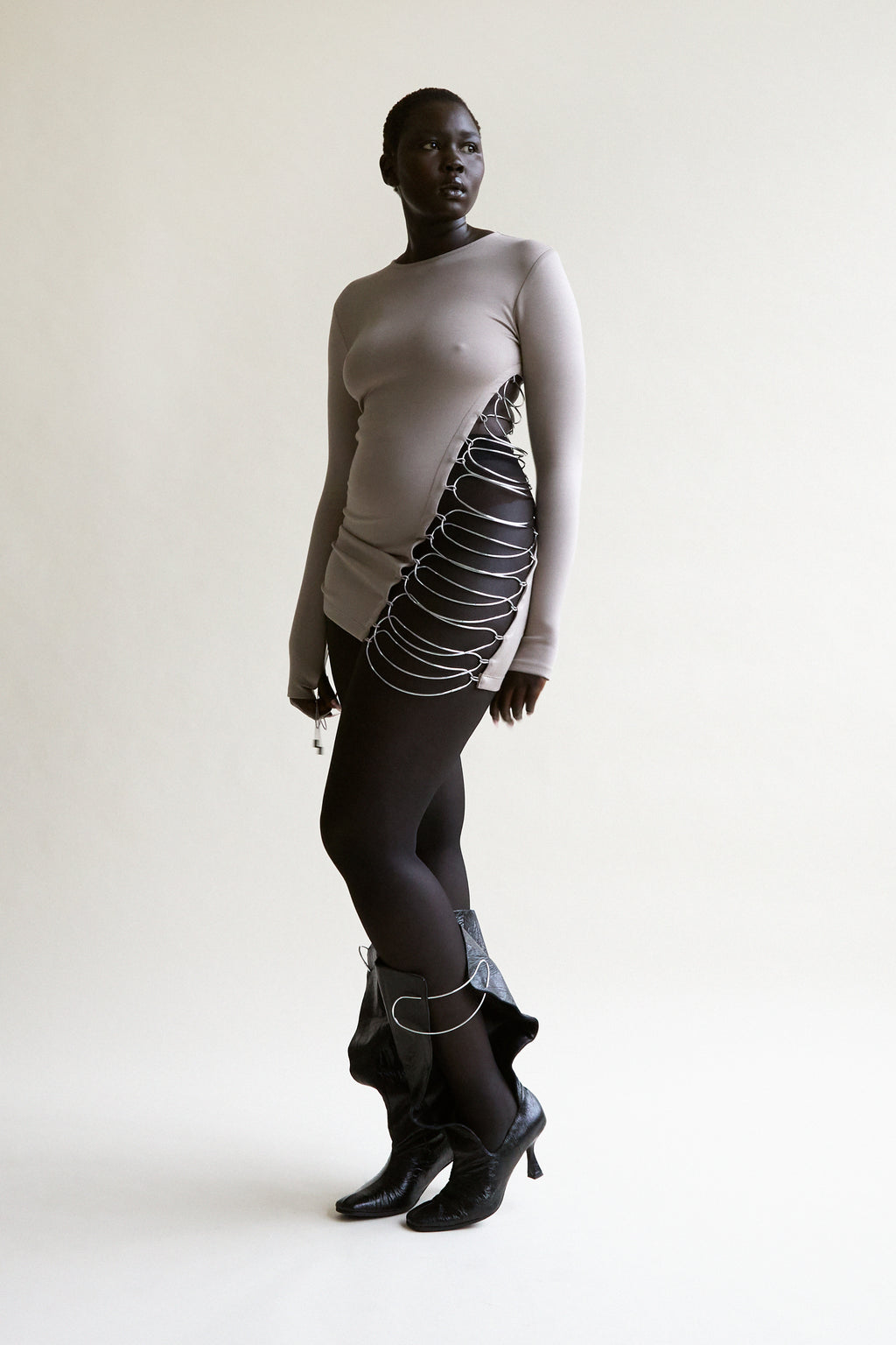 Metal Ladder Long Sleeve Top