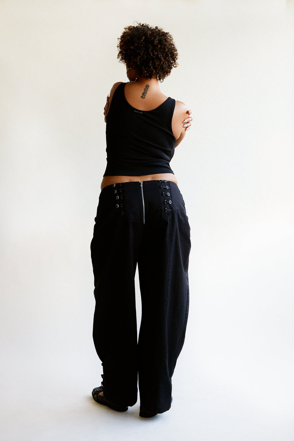 Multi Strap Boyfriend Trousers