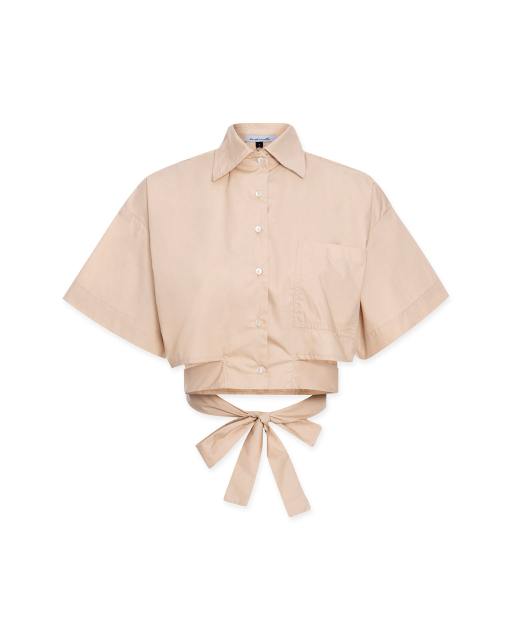 Cropped Wrap Shirt