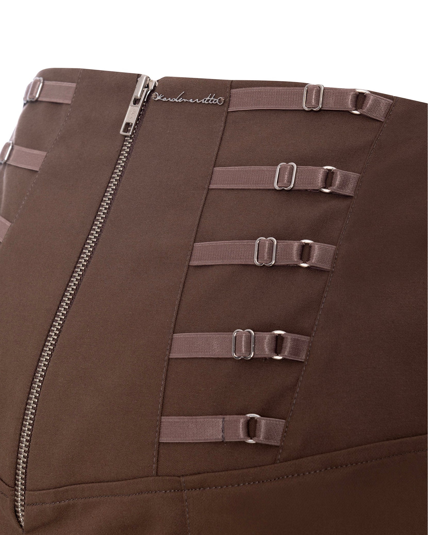 Multi-Strap Trouser - Brown