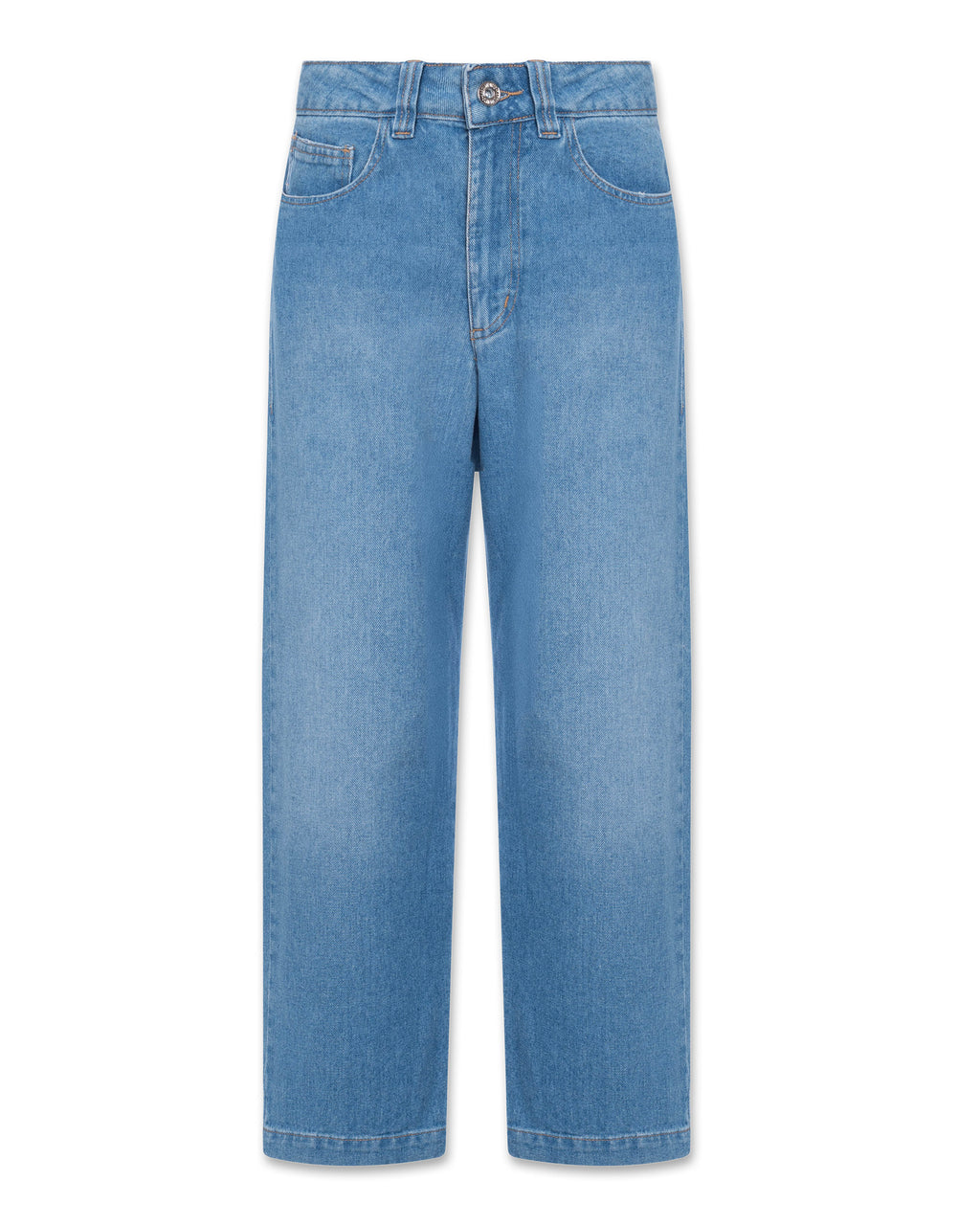 Straight Leg Cropped KV Jeans