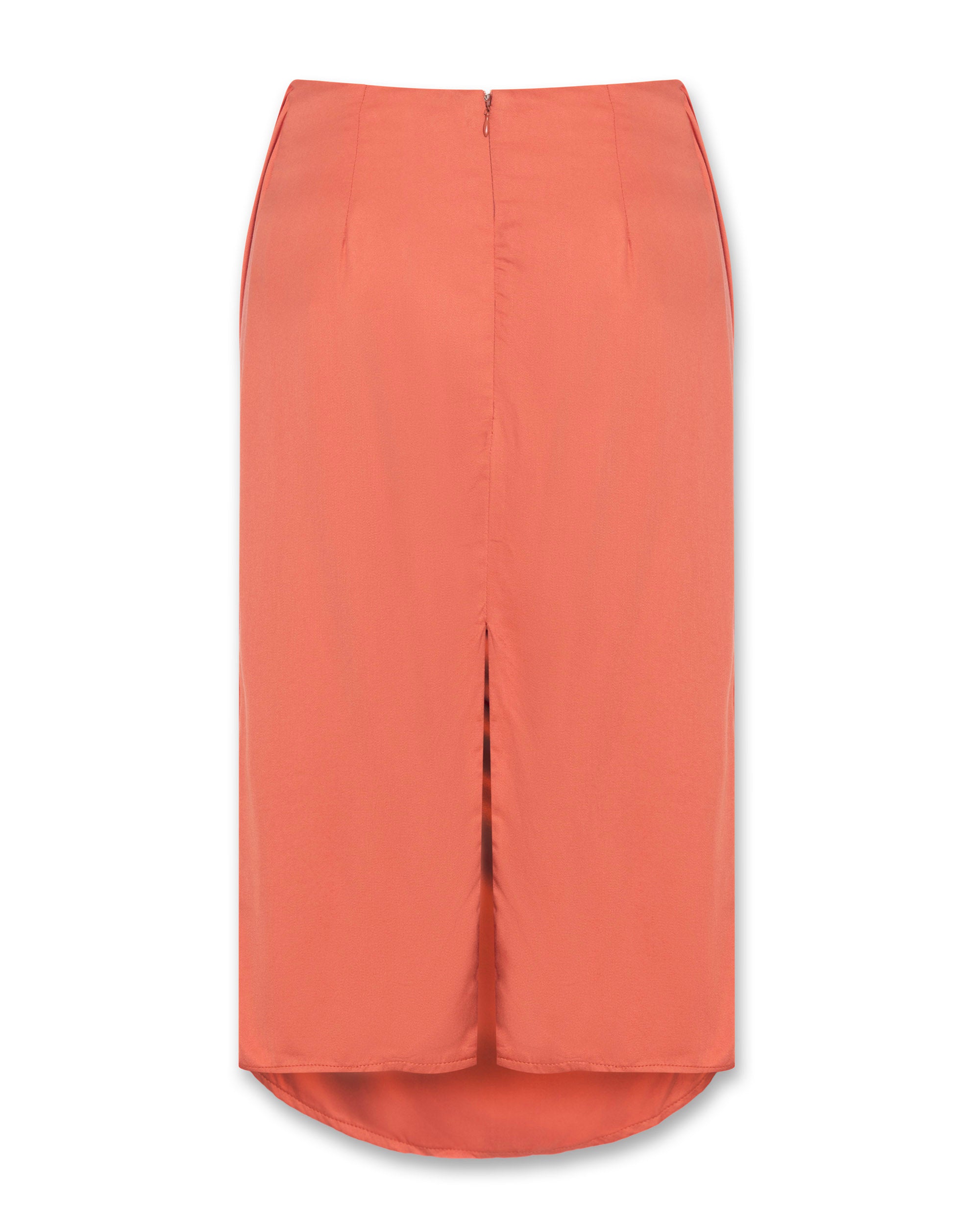 Cowl Midi Skirt