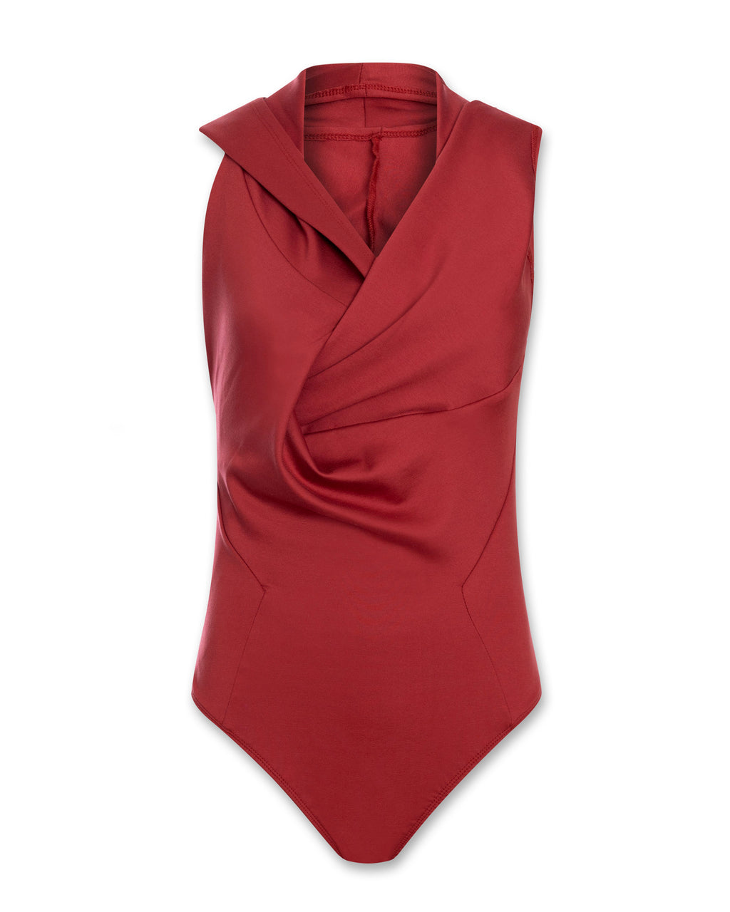 Draped Hood Bodysuit