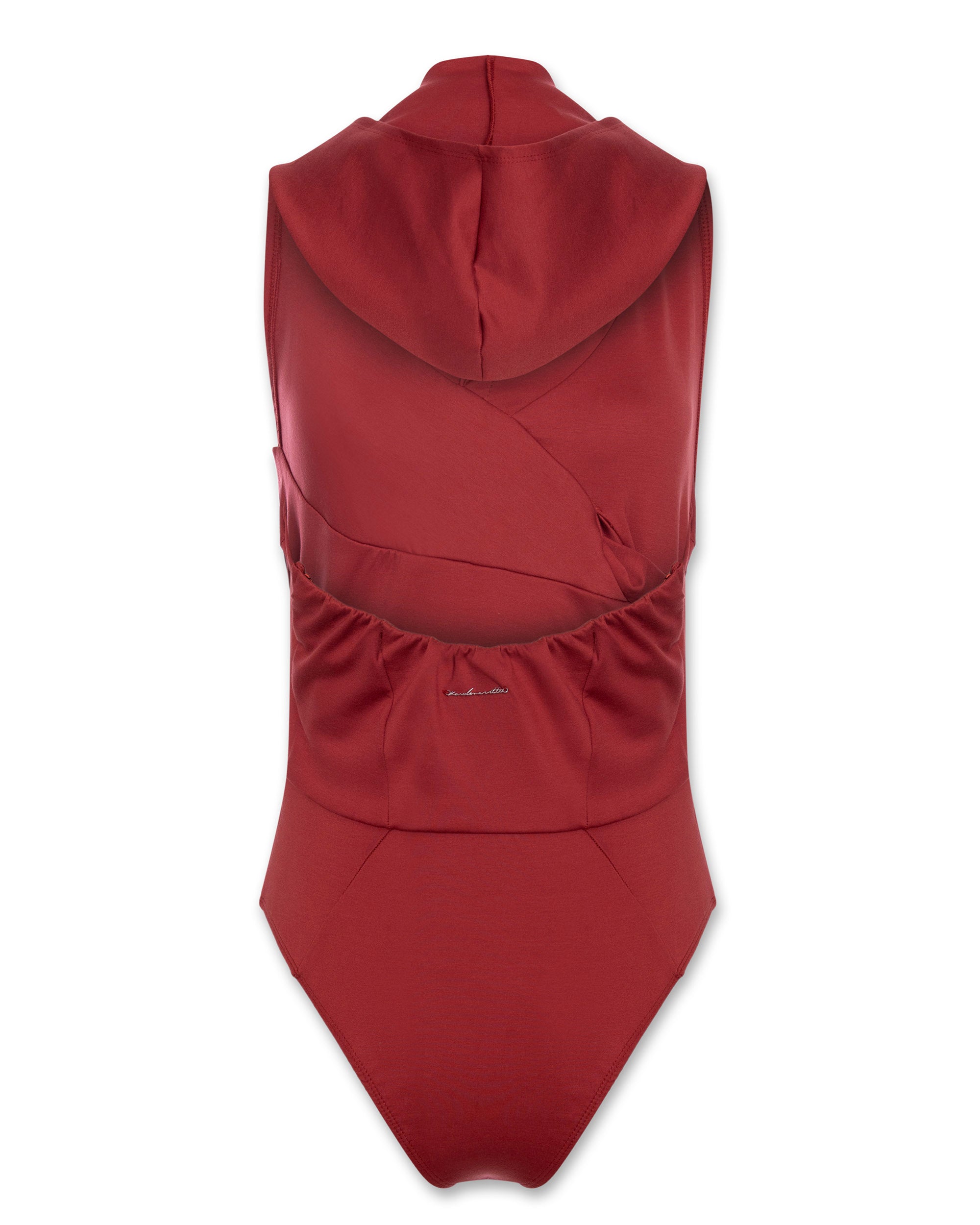 Draped Hood Bodysuit