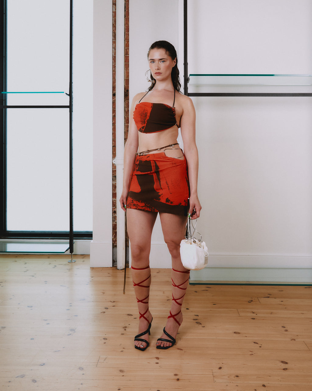 Barely There Mini Skirt - Sunburn Print