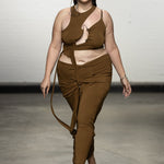 Framed Wrap Top Chestnut