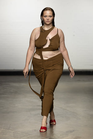 Framed Wrap Top Chestnut