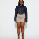 Metal Ladder Mini Skirt