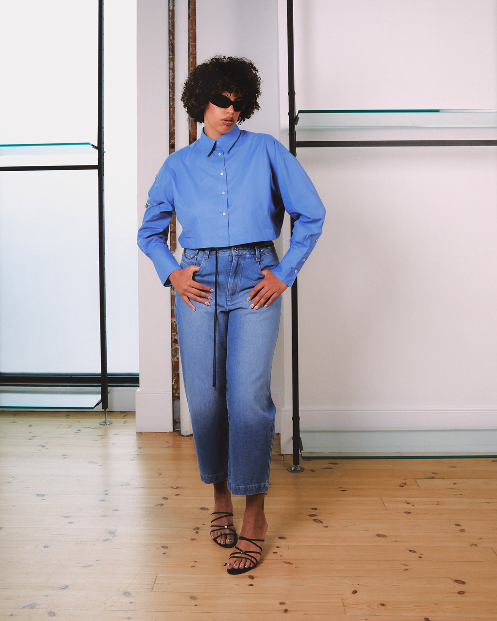 Straight Leg Cropped KV Jeans