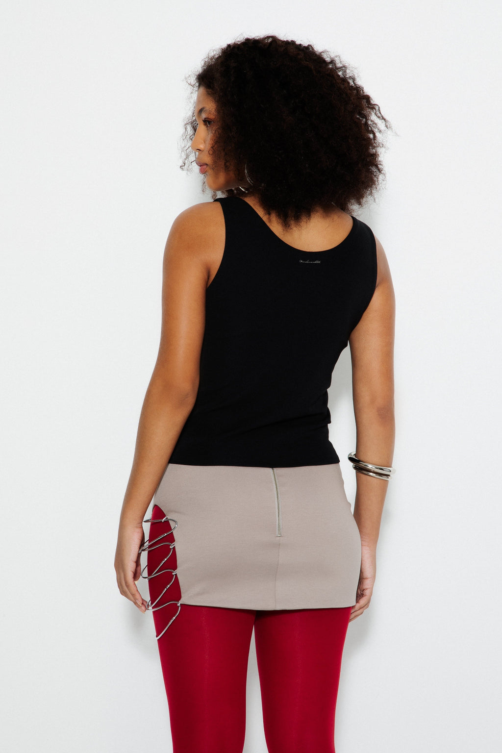 Metal Ladder Mini Skirt