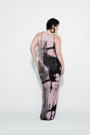 Blur Cutout Maxi Dress