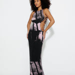Blur Cutout Maxi Dress