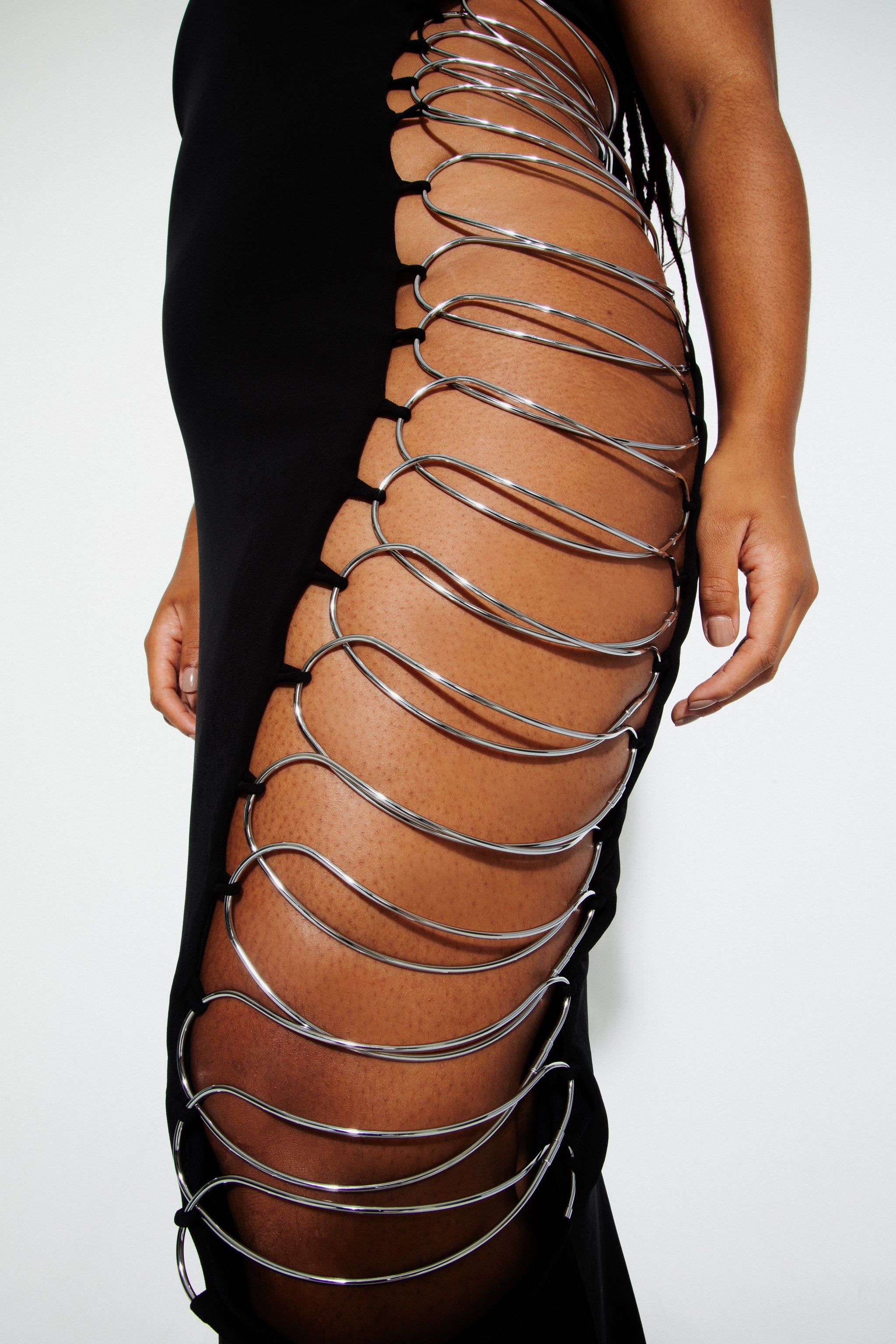 Midi Metal Ladder Dress