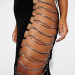 Midi Metal Ladder Dress
