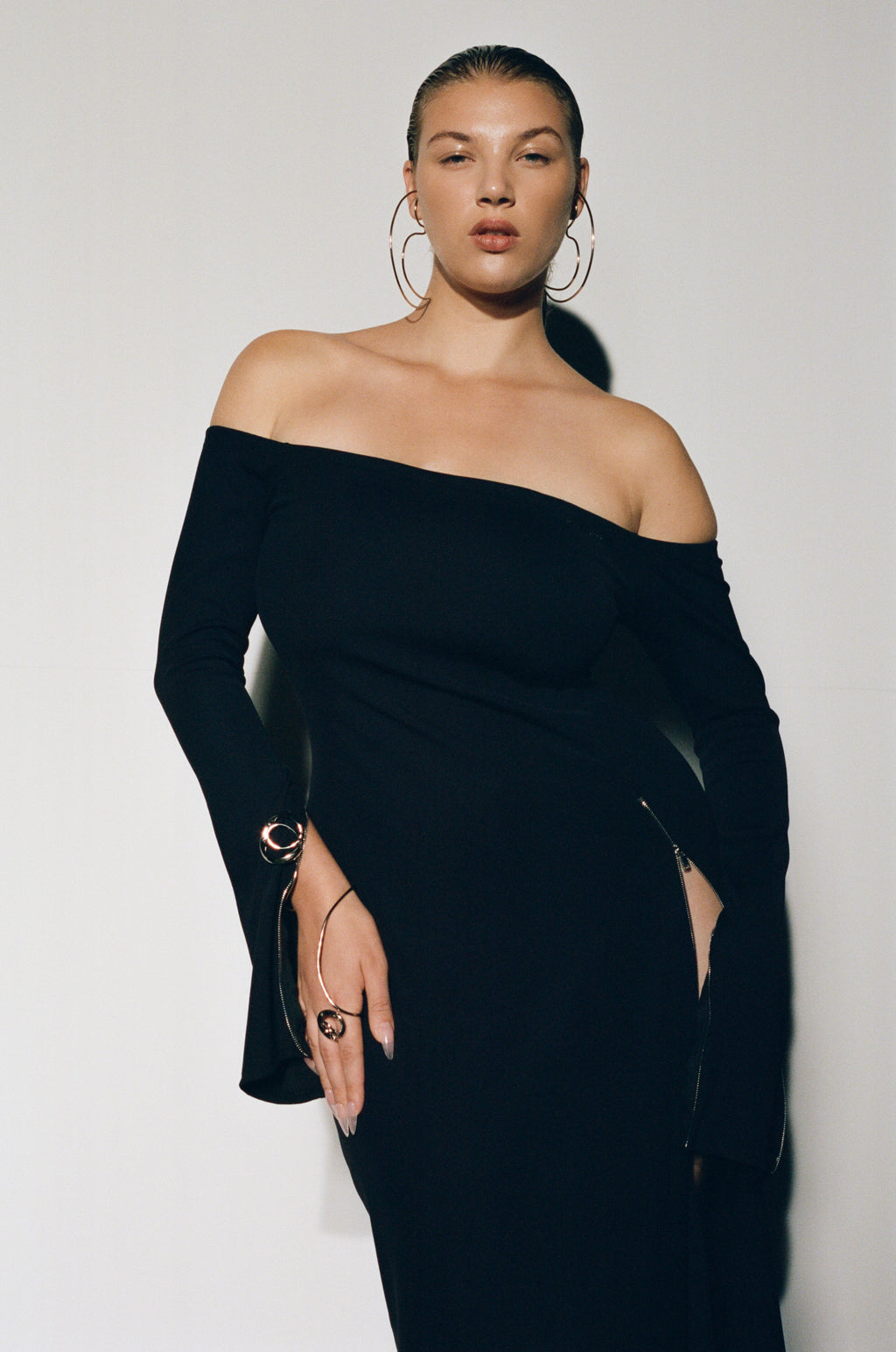 Zip Midi Dress