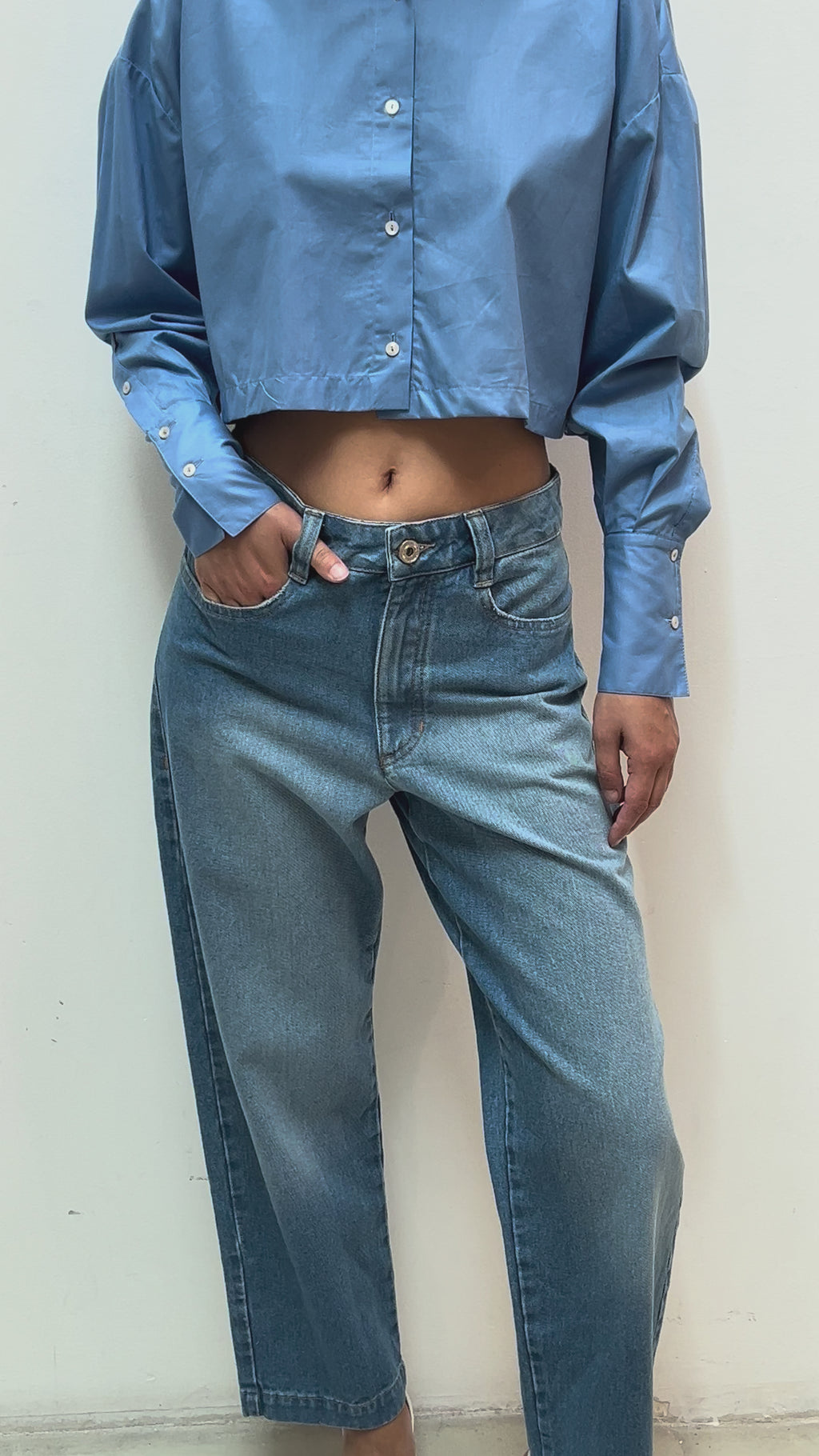 Straight Leg Cropped KV Jeans